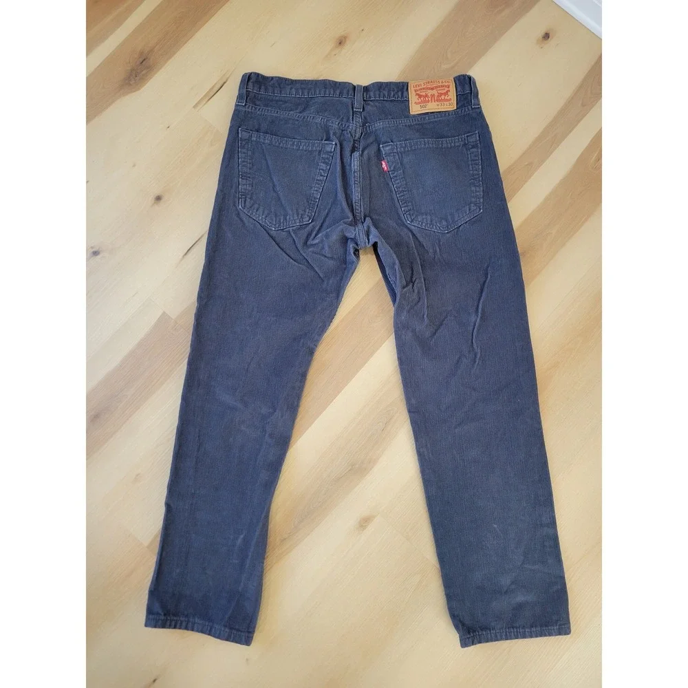 Levi's 502 Corduroy Pants Men's W33 L30 Regular Taper Workwear